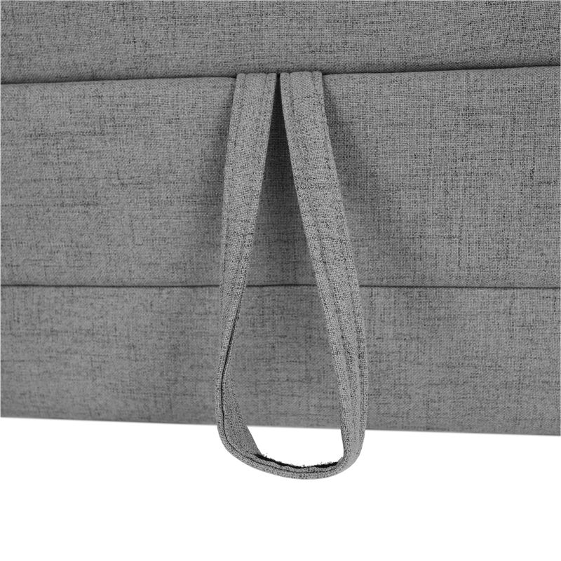 Casa si Gradina - Mobilier - Canapele si coltare - Coltare - Coltar in forma de U, piele ecologica, gri, drept, BITER U - Infinity.ro