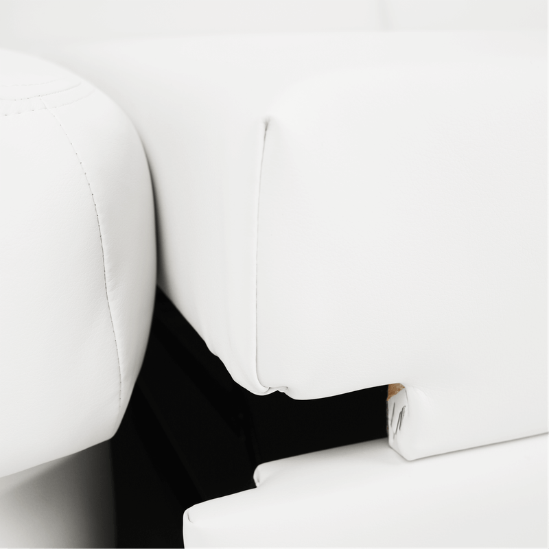 Casa si Gradina - Mobilier - Canapele si coltare - Coltare - Coltar in forma de U, piele eco alb, stanga, BITER U - Infinity.ro