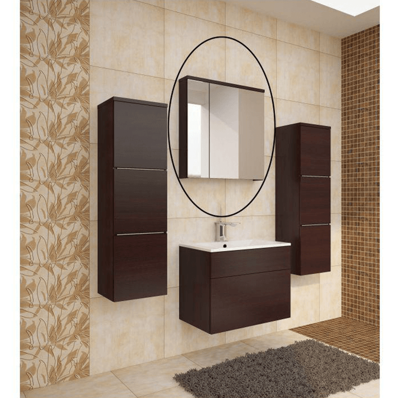 Casa si Gradina - Mobilier - Dulapuri si sifoniere - Dulapuri - Dulap cu oglinda, wenge, MASON WE 14 - Infinity.ro