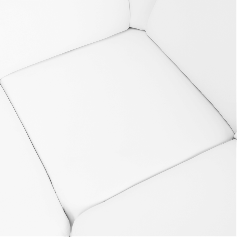 Casa si Gradina - Mobilier - Canapele si coltare - Coltare - Coltar in forma de U, piele eco alb, stanga, BITER U - Infinity.ro