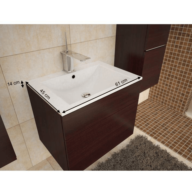 Casa si Gradina - Sanitare - Lavoar baie si accesorii - Lavoare si piedestale - Chiuveta dolomit, alba, UM ECCE 610, MASON - Infinity.ro