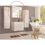 Casa si Gradina - Mobilier - Dulapuri si sifoniere - Dulapuri - Dulap cu oglinda, alb/alb cu luciu extra ridicat HG, MASON WH14 - Infinity.ro