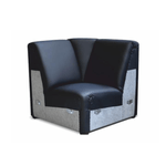 Casa si Gradina - Mobilier - Canapele si coltare - Canapele - Portiune colt, piele eco neagra, BITER R - Infinity.ro