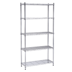 Casa si Gradina - Mobilier - Biblioteci si rafturi - Rafturi - Raft, 5-polite, crom, JUVEN - Infinity.ro