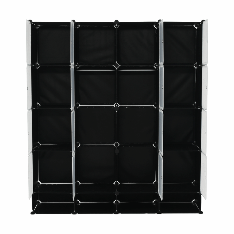 Casa si Gradina - Mobilier - Organizare si depozitare - Organizatoare pentru sertare si dulapuri - Organizator de dulap modular, negru / alb lapte, RODAN TYPE 2 - Infinity.ro