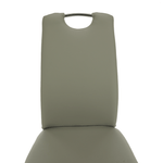 Casa si Gradina - Mobilier - Scaune si fotolii - Scaune - Scaun dining, piele ecologica gri/crom, ERVINA - Infinity.ro