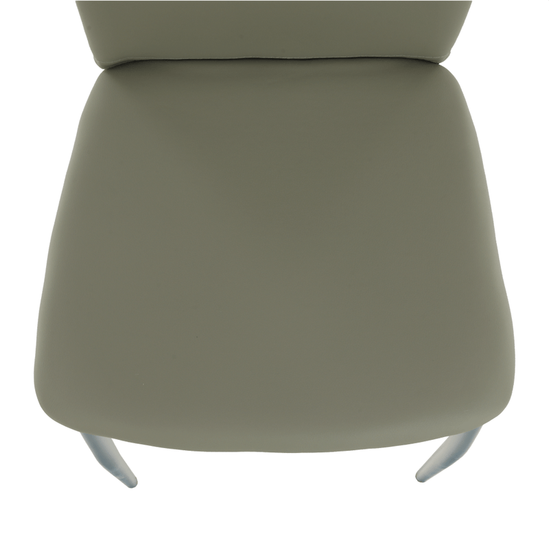 Casa si Gradina - Mobilier - Scaune si fotolii - Scaune - Scaun dining, piele ecologica gri/crom, ERVINA - Infinity.ro