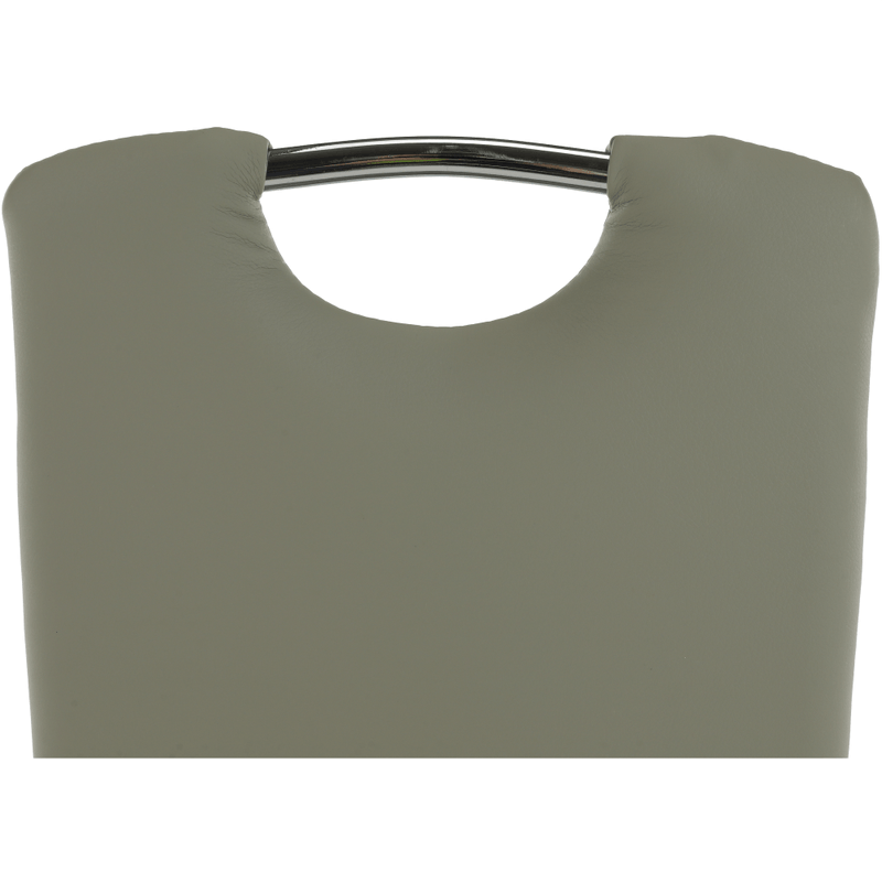 Casa si Gradina - Mobilier - Scaune si fotolii - Scaune - Scaun dining, piele ecologica gri/crom, ERVINA - Infinity.ro