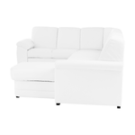 Casa si Gradina - Mobilier - Canapele si coltare - Coltare - Coltar in forma de U, piele ecologica, alb, model dreapta, BITER U - Infinity.ro