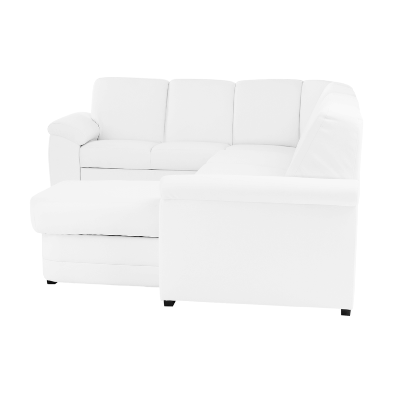 Casa si Gradina - Mobilier - Canapele si coltare - Coltare - Coltar in forma de U, piele ecologica, alb, model dreapta, BITER U - Infinity.ro