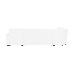 Casa si Gradina - Mobilier - Canapele si coltare - Coltare - Coltar in forma de U, piele ecologica, alb, model dreapta, BITER U - Infinity.ro