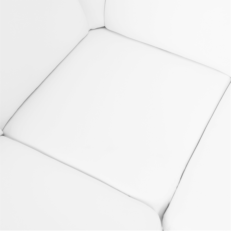 Casa si Gradina - Mobilier - Canapele si coltare - Coltare - Coltar in forma de U, piele ecologica, alb, model dreapta, BITER U - Infinity.ro