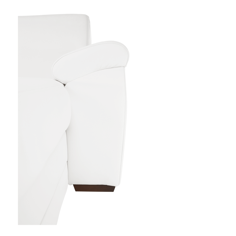 Casa si Gradina - Mobilier - Canapele si coltare - Coltare - Coltar in forma de U, piele ecologica, alb, model dreapta, BITER U - Infinity.ro