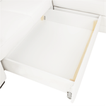 Casa si Gradina - Mobilier - Canapele si coltare - Coltare - Coltar in forma de U, piele ecologica, alb, model dreapta, BITER U - Infinity.ro