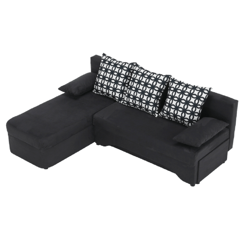 Casa si Gradina - Mobilier - Canapele si coltare - Coltare - Coltar cu colt, gri inchis mix, POLARIS NEW - Infinity.ro