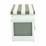 Casa si Gradina - Mobilier - Organizare si depozitare - Bancute - Banca cu  perna, 2 sertare, alb/gri, SEAT BENCH  2 NEW - Infinity.ro
