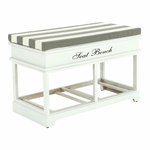 Casa si Gradina - Mobilier - Organizare si depozitare - Bancute - Banca cu  perna, 2 sertare, alb/gri, SEAT BENCH  2 NEW - Infinity.ro