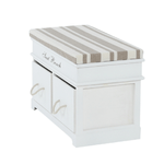 Casa si Gradina - Mobilier - Organizare si depozitare - Bancute - Banca cu perna, 2 sertare, alb/maro deschis, SEAT BENCH 1 NEW - Infinity.ro