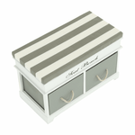 Casa si Gradina - Mobilier - Organizare si depozitare - Bancute - Banca cu  perna, 2 sertare, alb/gri, SEAT BENCH  2 NEW - Infinity.ro