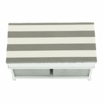 Casa si Gradina - Mobilier - Organizare si depozitare - Bancute - Banca cu  perna, 2 sertare, alb/gri, SEAT BENCH  2 NEW - Infinity.ro