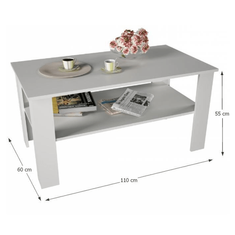 Casa si Gradina - Mobilier - Mese si birouri - Masute de cafea - Masuta de cafea, alb, GAUDI - Infinity.ro