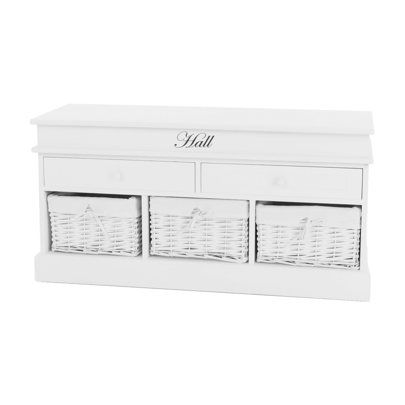 Casa si Gradina - Mobilier - Organizare si depozitare - Bancute - Banca cu spatiu de depozitare, alb, BLANCO SY1232 - Infinity.ro