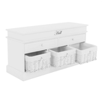 Casa si Gradina - Mobilier - Organizare si depozitare - Bancute - Banca cu spatiu de depozitare, alb, BLANCO SY1232 - Infinity.ro