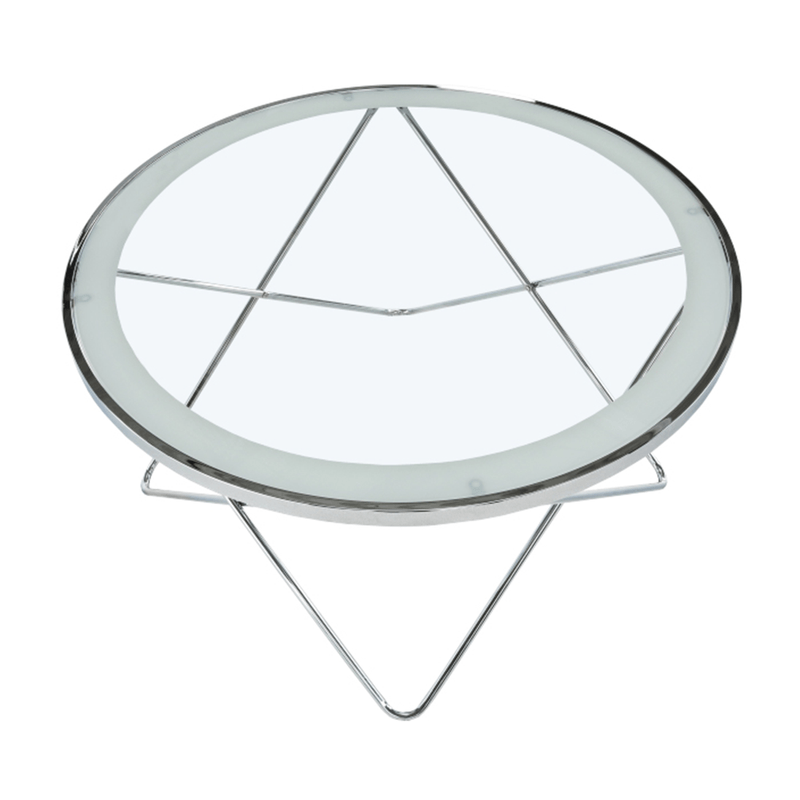 Casa si Gradina - Mobilier - Mese si birouri - Masute de cafea - Masuta de cafea, crom/sticla transparenta, LEONEL - Infinity.ro