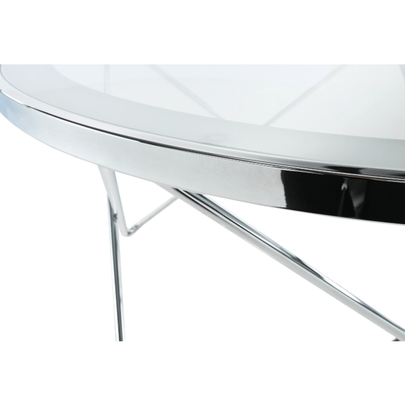 Casa si Gradina - Mobilier - Mese si birouri - Masute de cafea - Masuta de cafea, crom/sticla transparenta, LEONEL - Infinity.ro