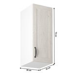 Casa si Gradina - Mobilier - Dulapuri si sifoniere - Dulapuri - Dulap superior, alb/pin nordic, deschidere dreapta, ROYAL G30 - Infinity.ro