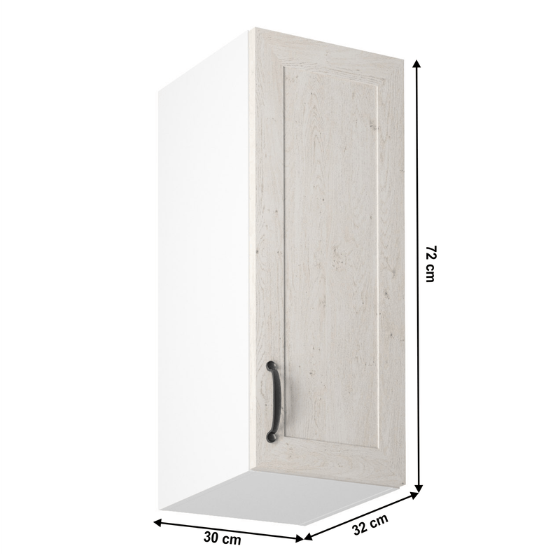 Casa si Gradina - Mobilier - Dulapuri si sifoniere - Dulapuri - Dulap superior, alb/pin nordic, deschidere dreapta, ROYAL G30 - Infinity.ro