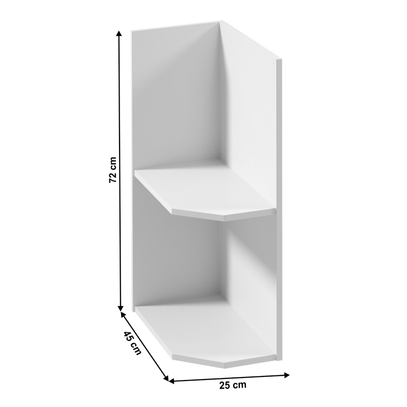Casa si Gradina - Mobilier - Dulapuri si sifoniere - Dulapuri - Dulap inferior de colt, alb, model stanga, ROYAL D25PZ - Infinity.ro