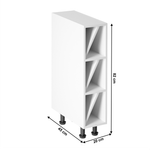 Casa si Gradina - Mobilier - Dulapuri si sifoniere - Dulapuri - Dulap inferior pentru sticle de vin, alb, ROYAL D20W - Infinity.ro