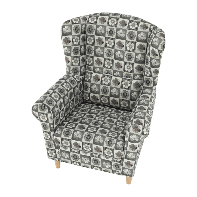 Casa si Gradina - Mobilier - Scaune si fotolii - Fotolii - Fotoliu, material textil in stilul patchwork N1, CHARLOT - Infinity.ro