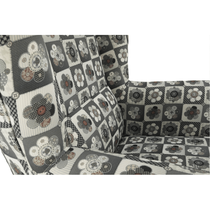 Casa si Gradina - Mobilier - Scaune si fotolii - Fotolii - Fotoliu, material textil in stilul patchwork N1, CHARLOT - Infinity.ro