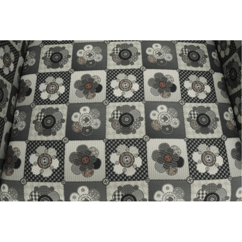 Casa si Gradina - Mobilier - Scaune si fotolii - Fotolii - Fotoliu, material textil in stilul patchwork N1, CHARLOT - Infinity.ro
