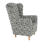 Casa si Gradina - Mobilier - Scaune si fotolii - Fotolii - Fotoliu, material textil in stilul patchwork N1, CHARLOT - Infinity.ro