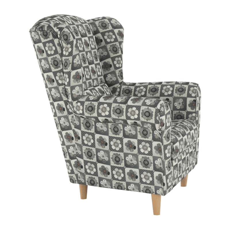 Casa si Gradina - Mobilier - Scaune si fotolii - Fotolii - Fotoliu, material textil in stilul patchwork N1, CHARLOT - Infinity.ro