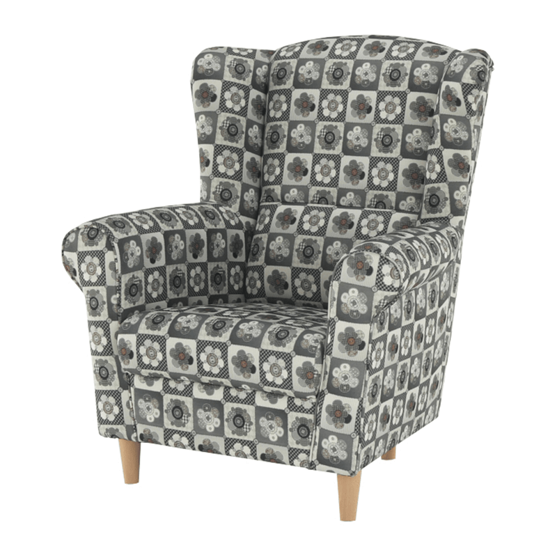 Casa si Gradina - Mobilier - Scaune si fotolii - Fotolii - Fotoliu, material textil in stilul patchwork N1, CHARLOT - Infinity.ro