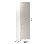 Casa si Gradina - Mobilier - Dulapuri si sifoniere - Dulapuri - Dulap inalt, alb/pin nordic, dreapta, ROYAL D60R - Infinity.ro