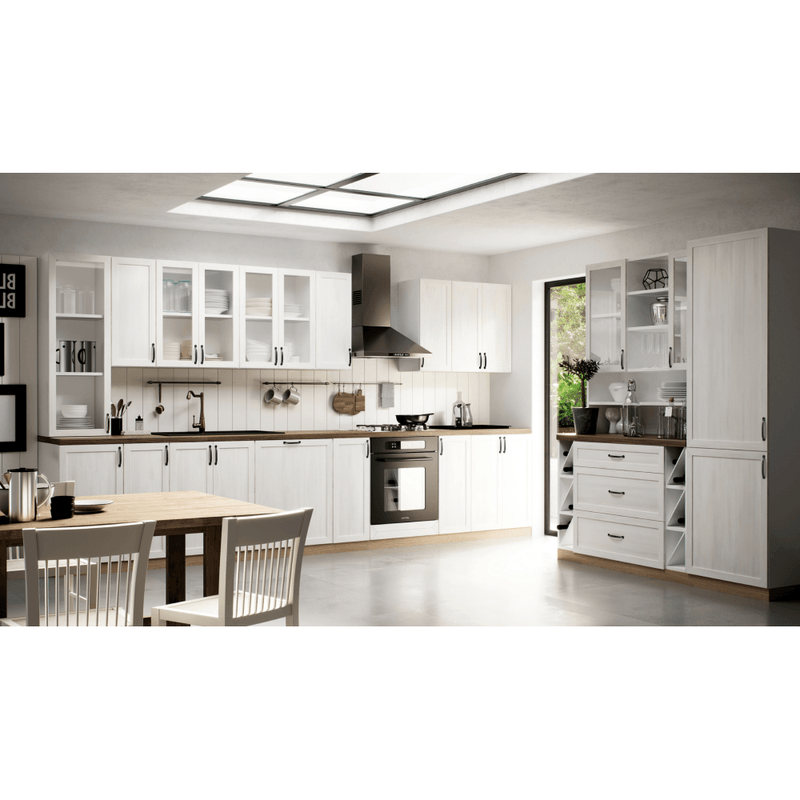 Casa si Gradina - Mobilier - Dulapuri si sifoniere - Dulapuri - Dulap inferior de colt, alb/pin nordic, dreapta, ROYAL D90N - Infinity.ro