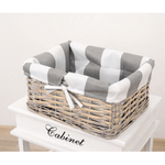 Casa si Gradina - Mobilier - Comode si corpuri - Comode - Comoda, 4 cosuri, gri/alb, MANON 4 - Infinity.ro