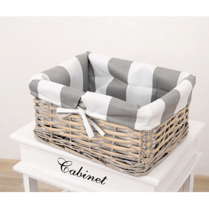 Casa si Gradina - Mobilier - Comode si corpuri - Comode - Comoda, 4 cosuri, gri/alb, MANON 4 - Infinity.ro