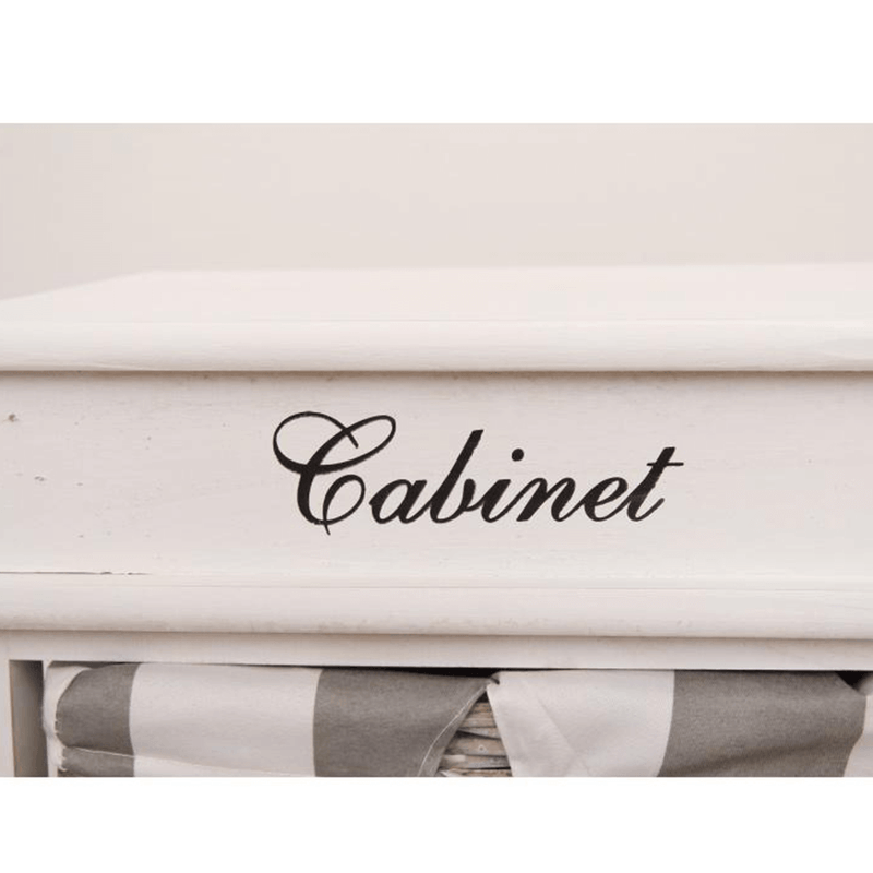 Casa si Gradina - Mobilier - Comode si corpuri - Comode - Comoda, 4 cosuri, gri/alb, MANON 4 - Infinity.ro