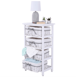 Casa si Gradina - Mobilier - Comode si corpuri - Comode - Comoda, 4 cosuri, alb antichizat, RUBY 4 - Infinity.ro