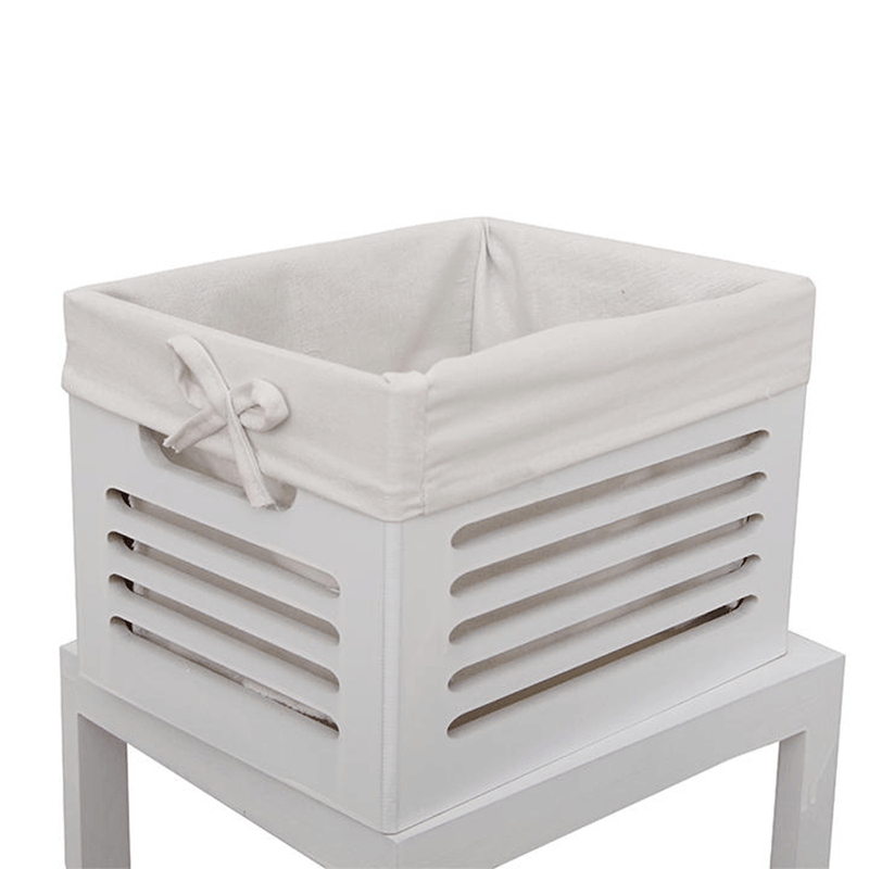 Casa si Gradina - Mobilier - Comode si corpuri - Comode - Comoda 4 cosuri, alb/gri, BIBI 4 - Infinity.ro