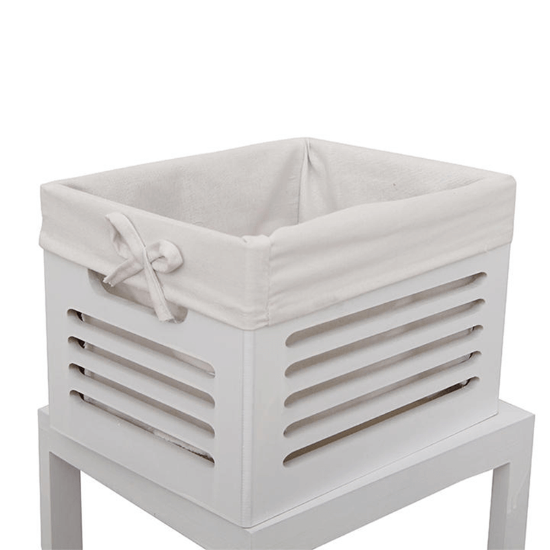 Casa si Gradina - Mobilier - Comode si corpuri - Comode - Comoda 3 cosuri, alb/gri, BIBI 3 - Infinity.ro