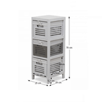 Casa si Gradina - Mobilier - Comode si corpuri - Comode - Comoda 3 cosuri, alb/gri, BIBI 3 - Infinity.ro