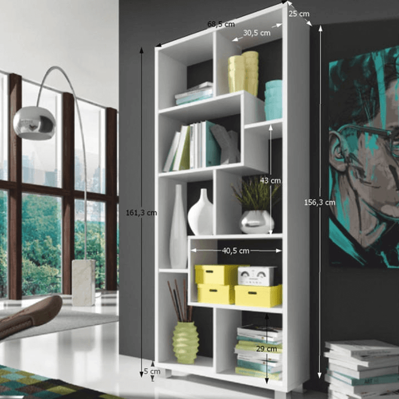 Casa si Gradina - Mobilier - Biblioteci si rafturi - Etajere - Etajera, alb,  ADEN - Infinity.ro