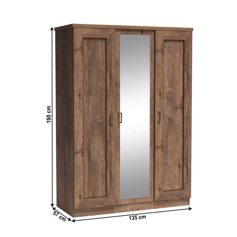 Casa si Gradina - Mobilier - Dulapuri si sifoniere - Dulapuri - Dulap sifonier cu polite, stejar lefkas, TEDY Typ T15 - Infinity.ro